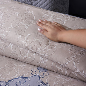 Ornamental Elegance Coronet 8Pcs Duvet Cover Set Blue