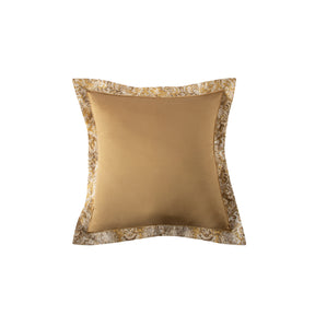 Pillow Case Euro Set 100% Cotton Gold Aquarelle Imperial Grace