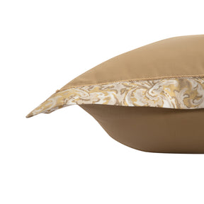 Pillow Case Euro Set 100% Cotton Gold Aquarelle Imperial Grace