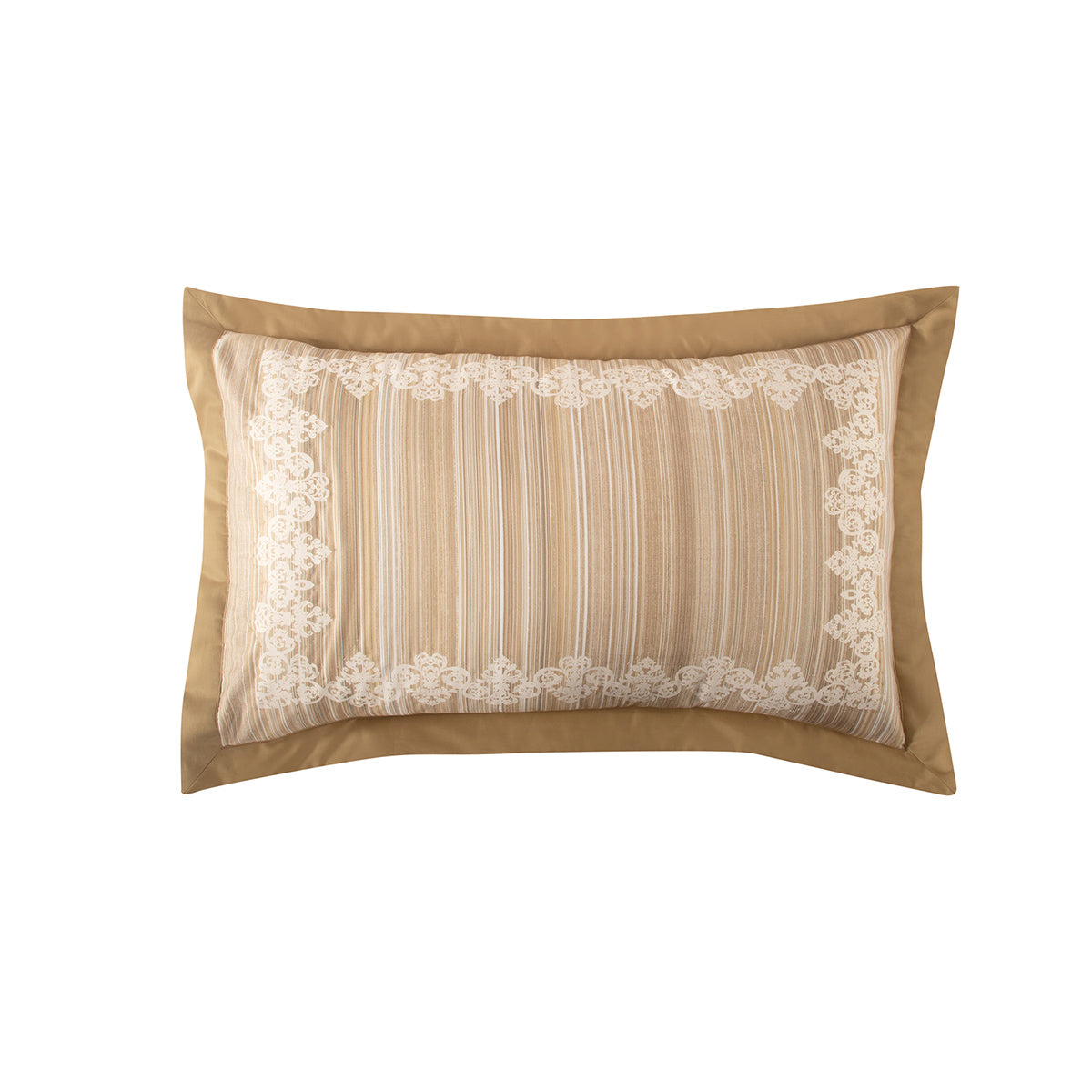 Pillow Sham Set 100% Cotton Gold Veloura Imperial Grace