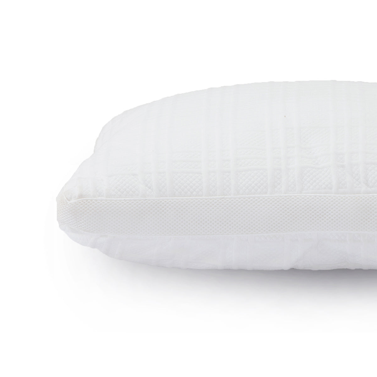 Skin-friendly fabric and posture supporting contour white Pillow