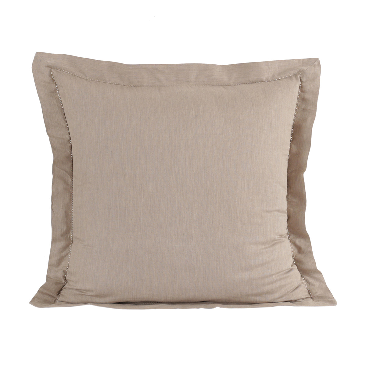 Emmie 100% Natural Egyptian Cotton with Hemm Stitch 2PC Pillow Case Euro Set