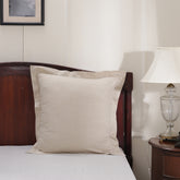 Emmie 100% Natural Egyptian Cotton with Hemm Stitch 2PC Pillow Case Euro Set