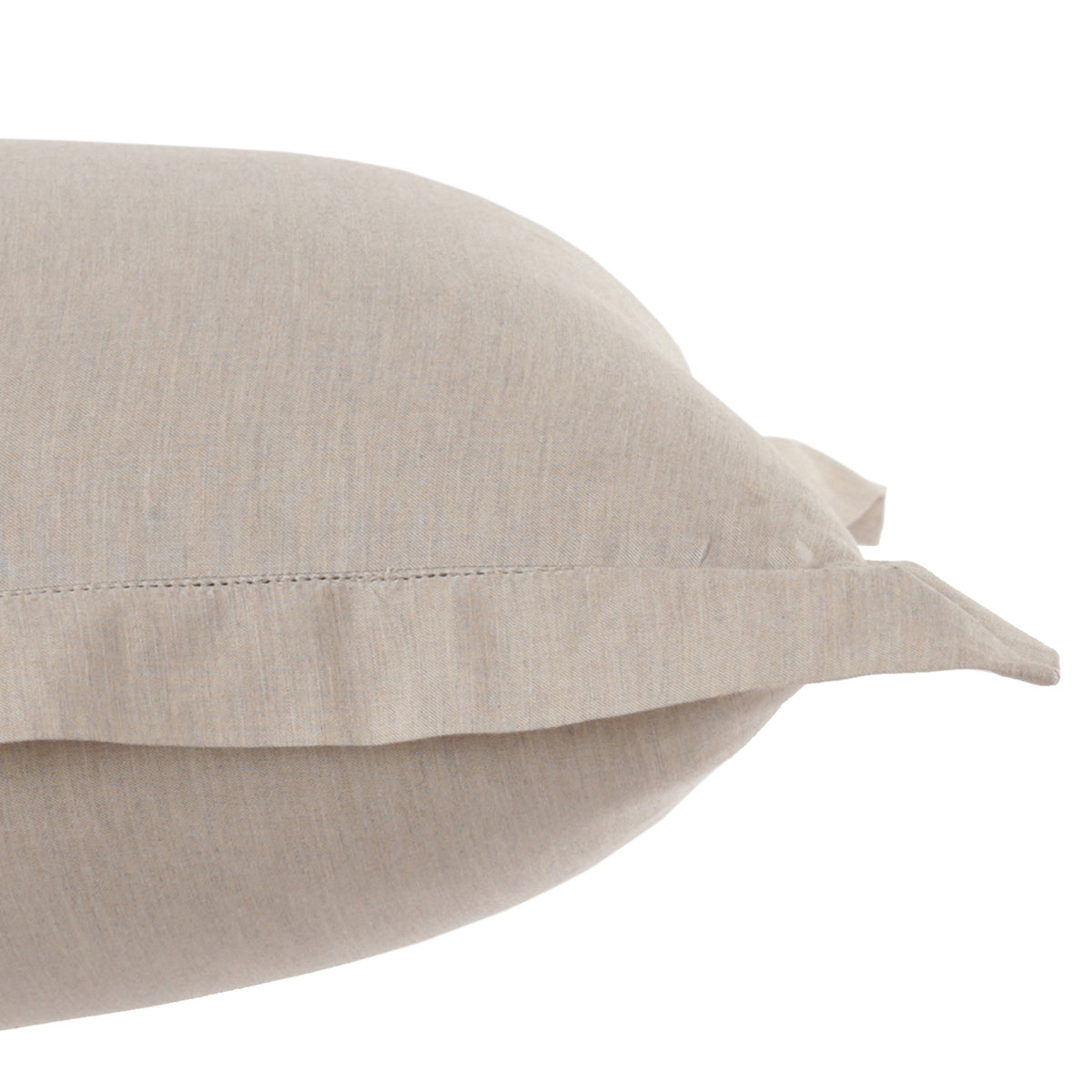 Emmie 100% Natural Egyptian Cotton with Hemm Stitch 2PC Pillow Case Euro Set