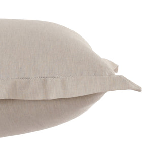 Emmie 100% Natural Egyptian Cotton with Hemm Stitch 2PC Pillow Case Euro Set