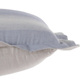 Rhythmic Stripe 100% Natural Egyptian Cotton Woven 2PC Pillow Case Euro Set