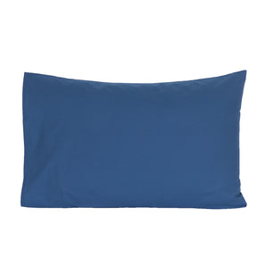 Slumber Solid 2PC Pillow Case Set Saxsony Blue