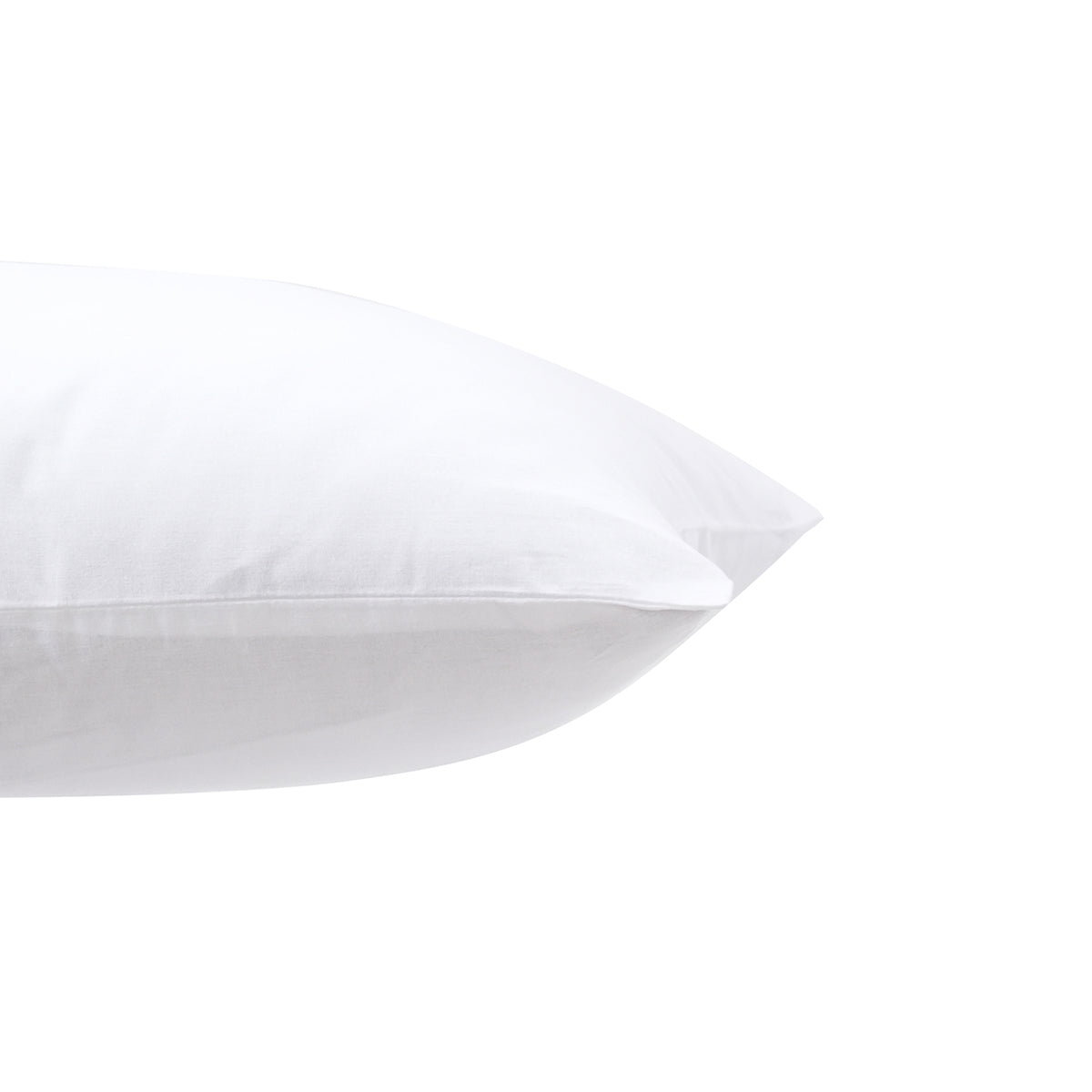 Eden Solid 100% Cotton White 2PC Pillow Case Set