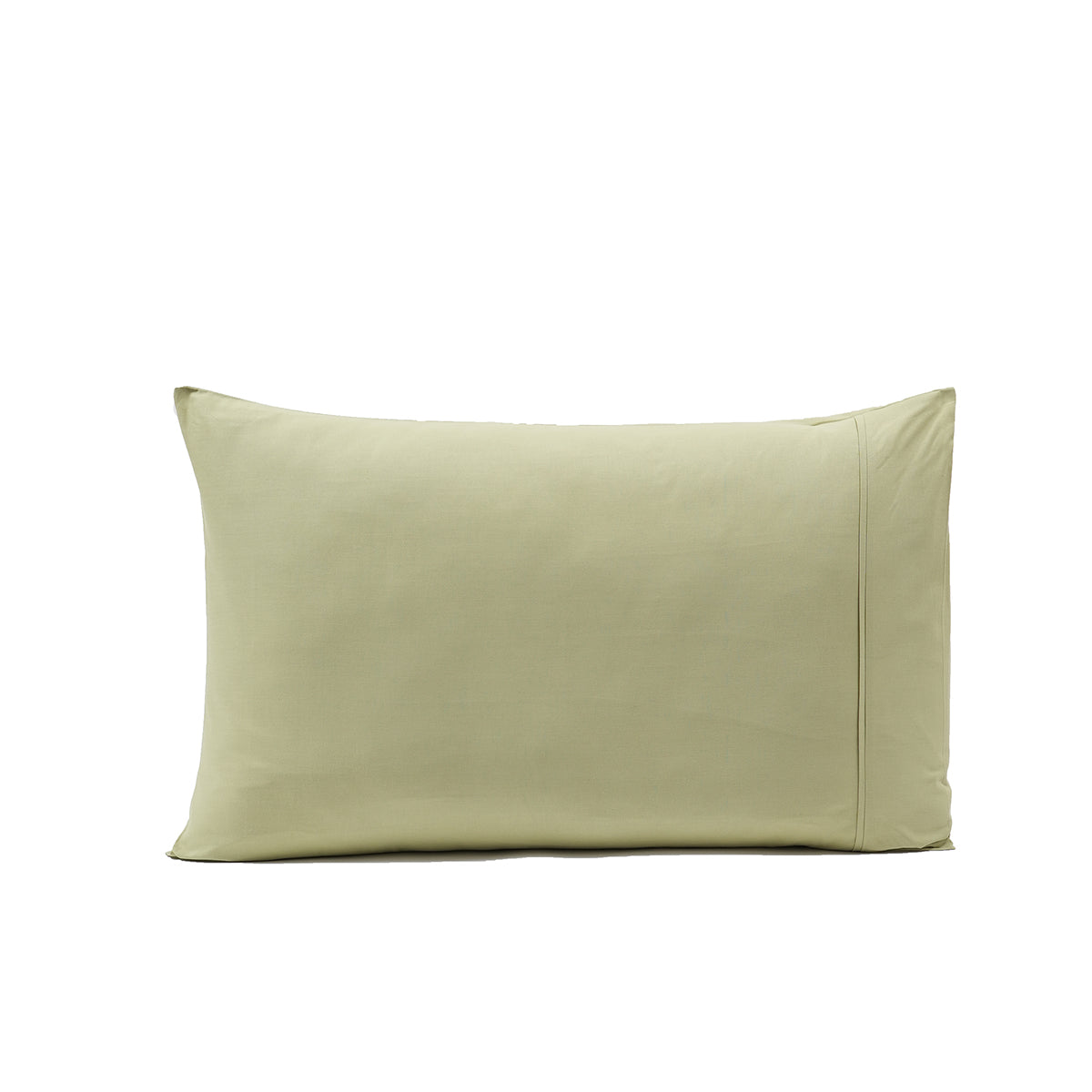 Eden Solid 100% Cotton Green 2PC Pillow Case Set