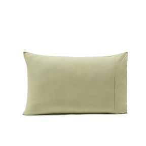Eden Solid 100% Cotton Green 2PC Pillow Case Set