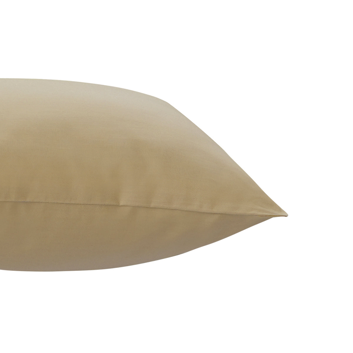 Slumber 100%Cotton Solid Yellow/Latte Pillow Case Set