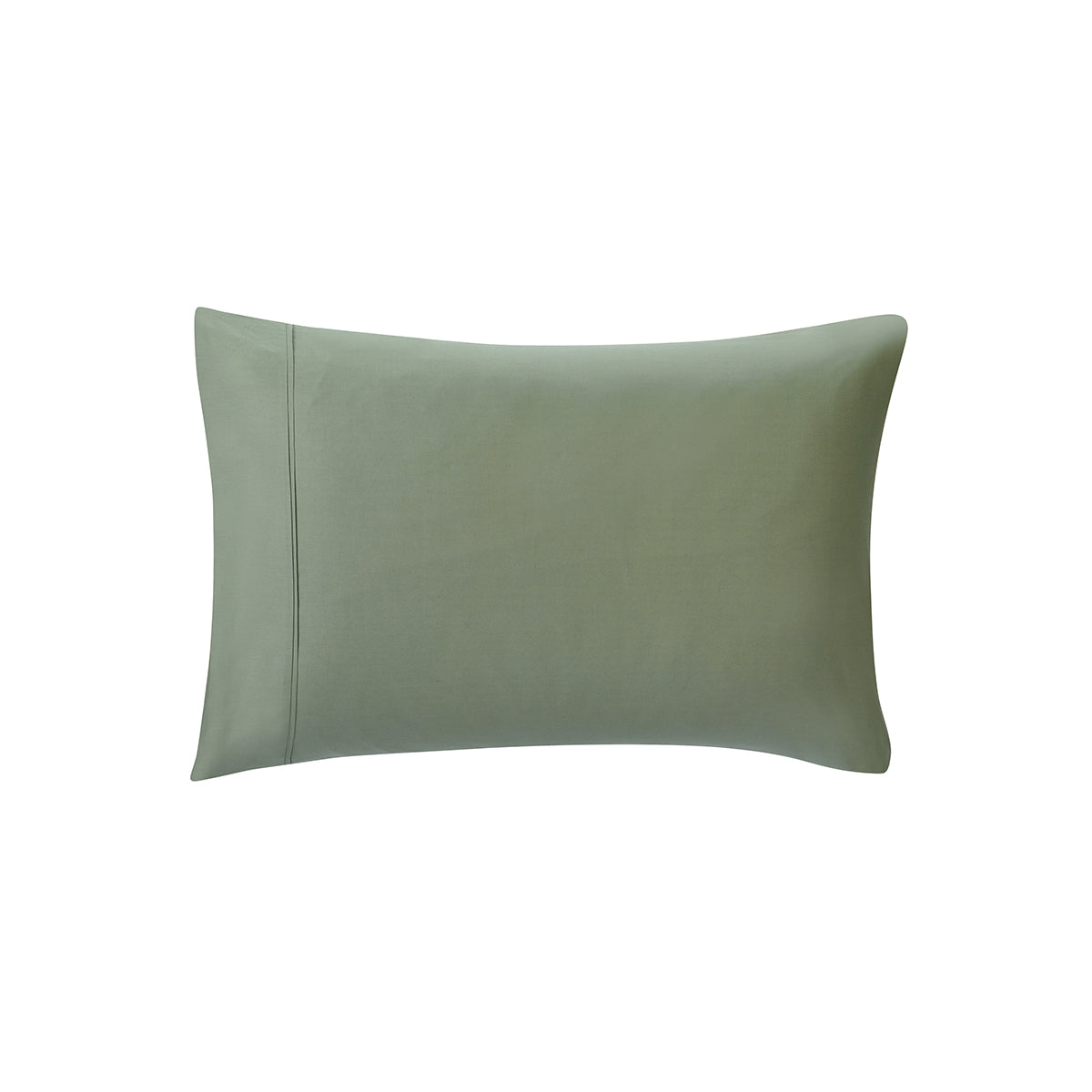 Slumber 100%Cotton Solid Green Pillow Case Set
