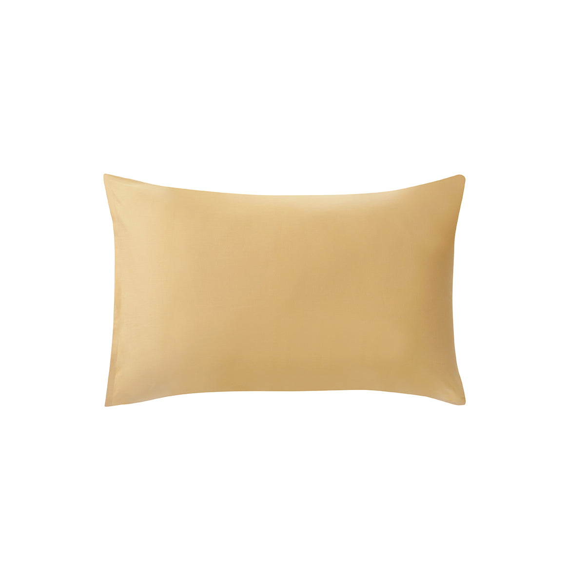 Slumber 100%Cotton Solid Yellow/Rattan Pillow Case Set