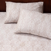 Tranquil Serenity Lucille 100% Cotton Printed Neutral Pillow Case Set