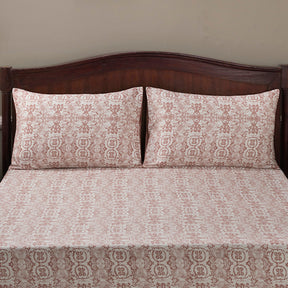 Tranquil Serenity Ellis 100% Cotton Printed Red Pillow Case Set Of 2