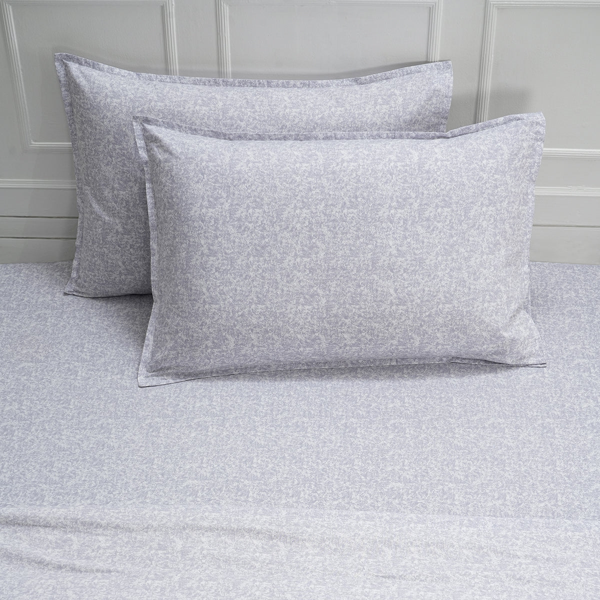 Tranquil Serenity Maxson 100% Cotton Printed Neutral Pillow Case Set Of 2