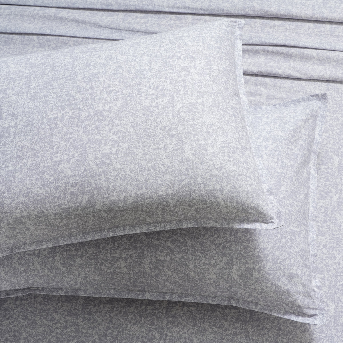 Tranquil Serenity Maxson 100% Cotton Printed Neutral Pillow Case Set Of 2