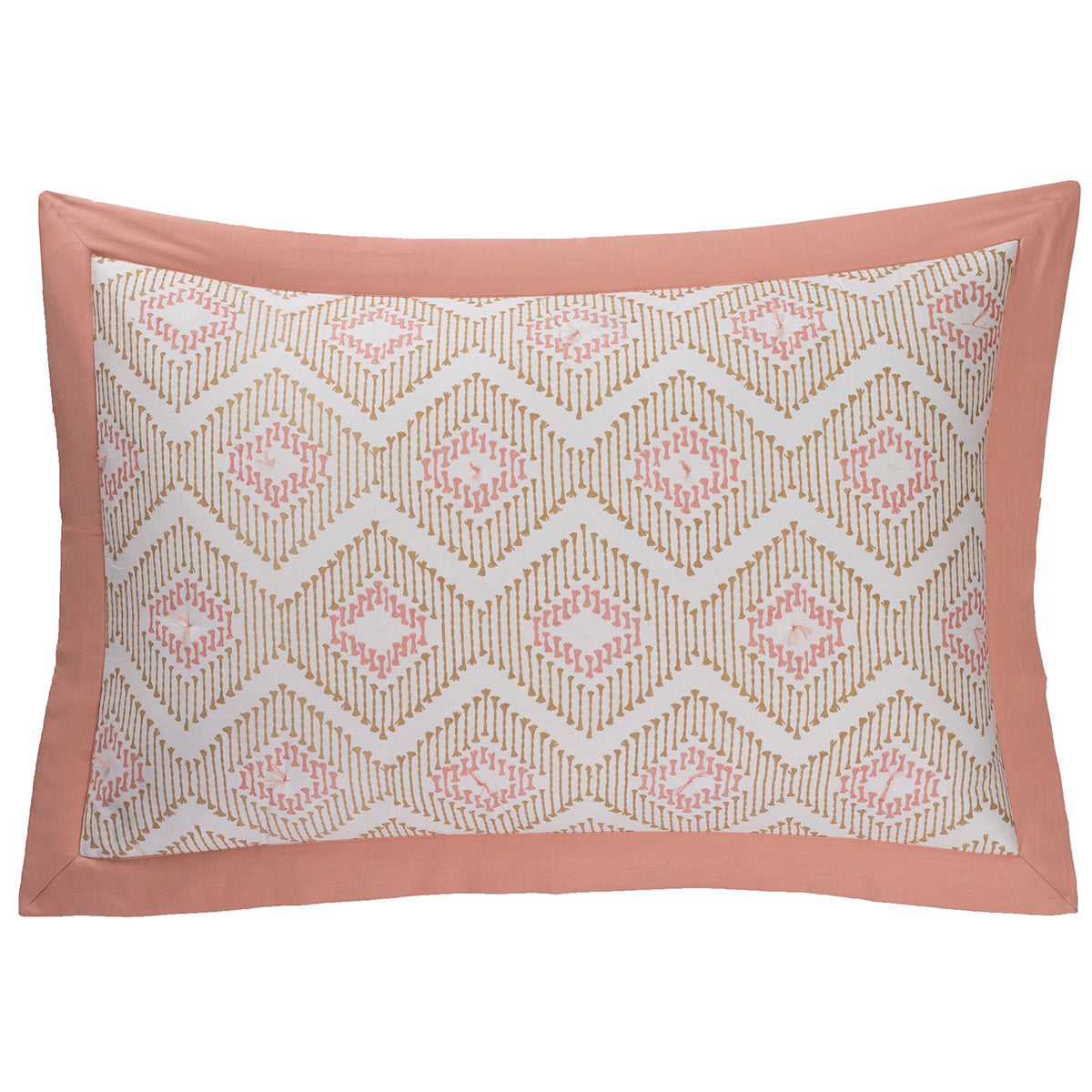 Global Atelier Demon Dash Peach Machine Quilted 2PC Pillow Sham Set