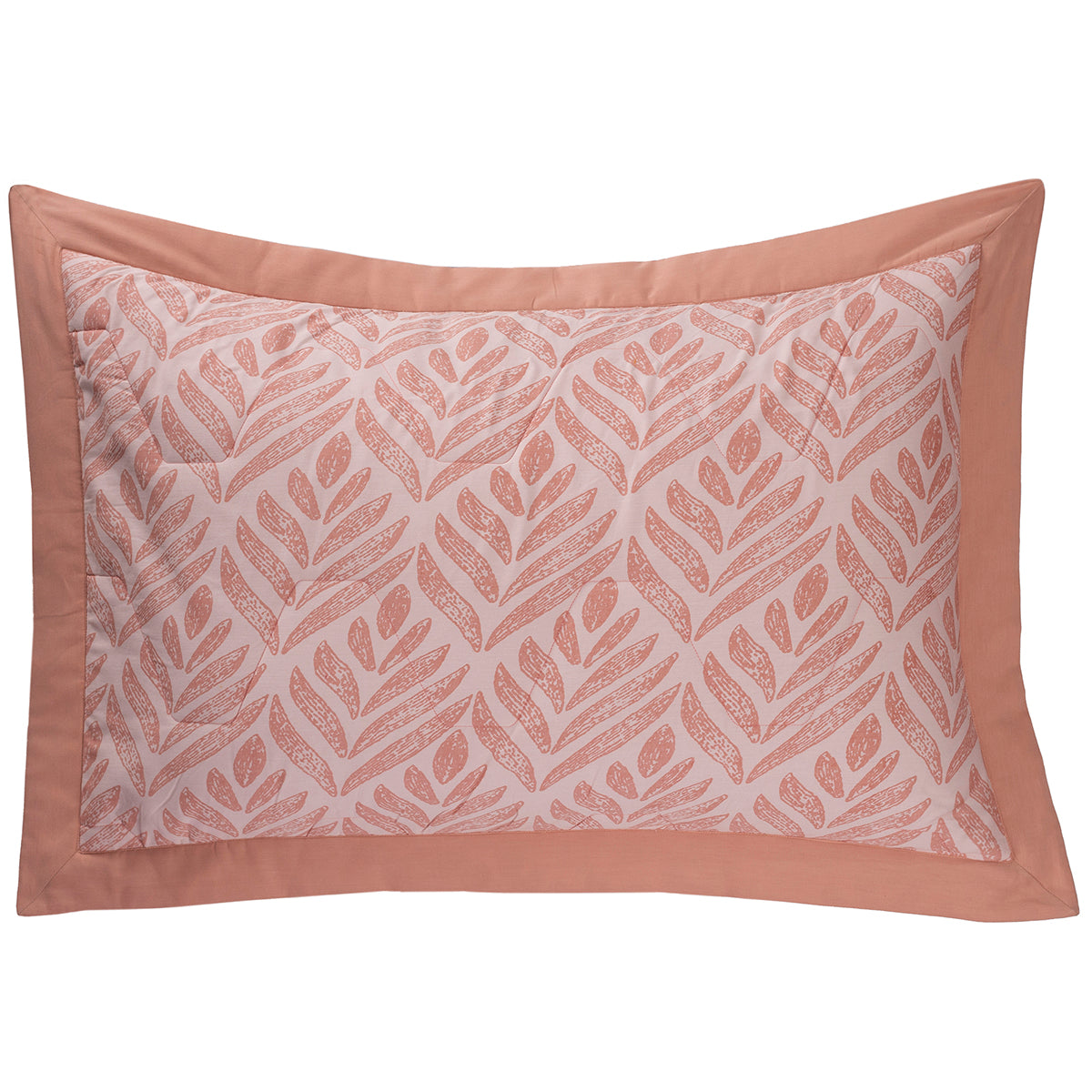 Global Atelier Petal Touch Peach Machine Quilted 2PC Pillow Sham Set