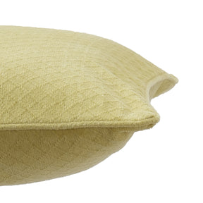 Blaize 100% Cotton Solid Weave Yellow Pillow Sham Set