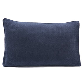 Blaize 100% Cotton Solid Weave Blue Pillow Sham Set