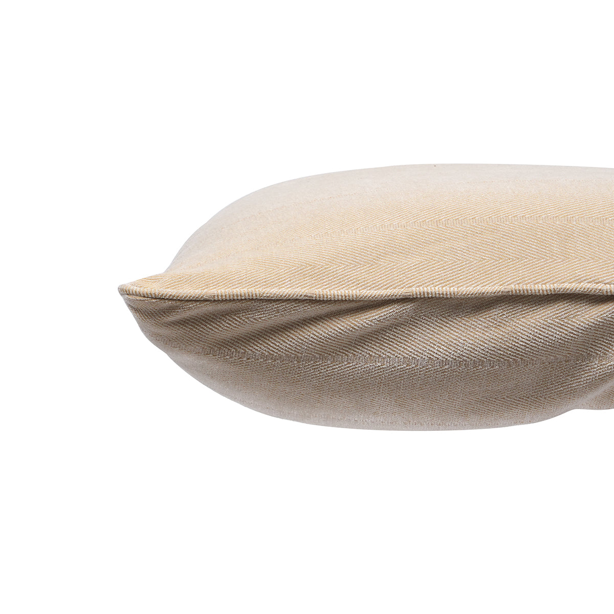 Caroline Woven Herringbone Pattern Beige 2PC Pillow Sham Set