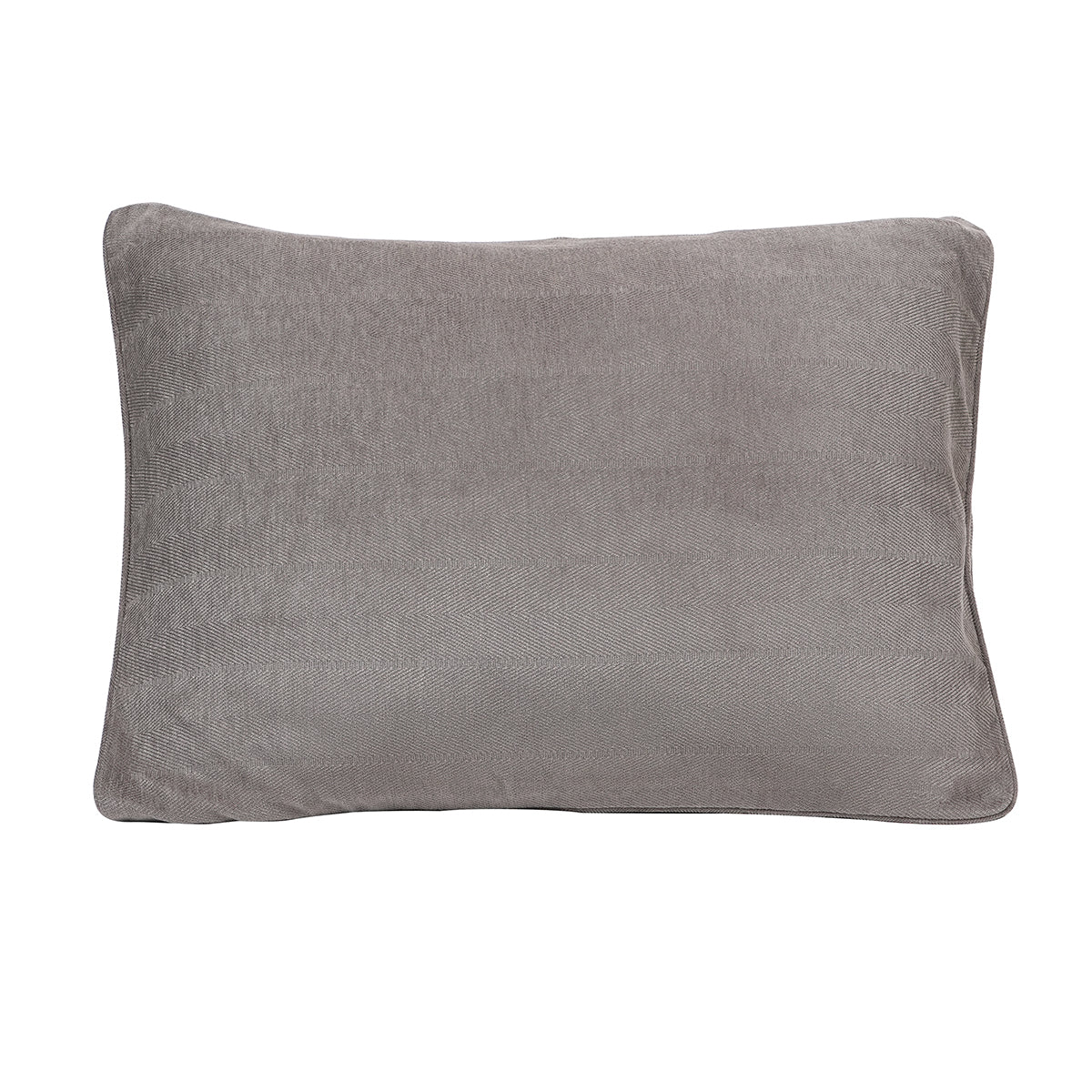 Caroline Woven Herringbone Pattern Beige 2PC Pillow Sham Set