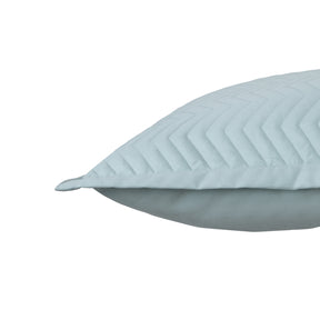 Colorart Penelope Quilted Pillow Sham Set of 2 Misty Aqua