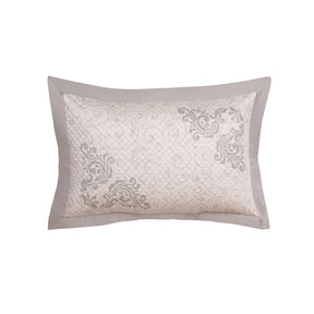 Classical Ornate Seamless Scroll Pillow Sham Set Neutral