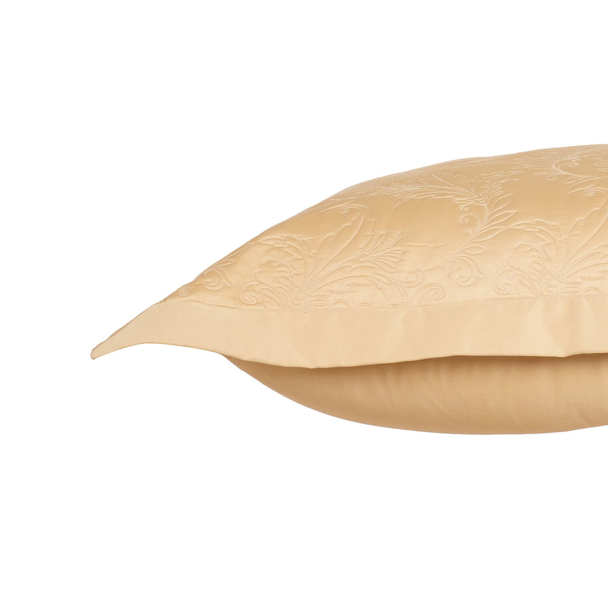 Classical Ornate Twirls & Swirls Pillow Sham Set Gold