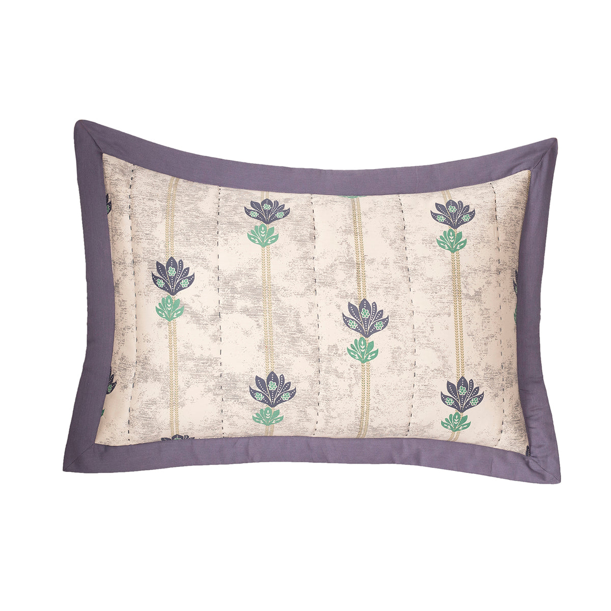 Nouveau Tradition Water Lily Blue Pillow Sham Set