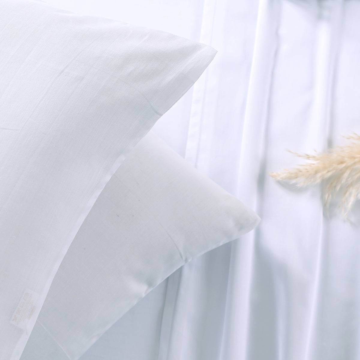 Essentials Dwell Solid White 2PC Pillow Sleeve/Covers