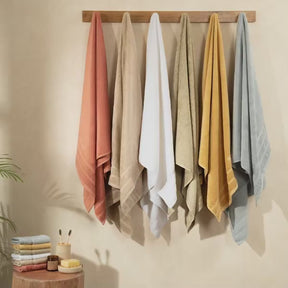 Bamboo 6PC Towel Set Extra Luxury and Super Softness with anti lint treatment Serene Haven Amor Green
