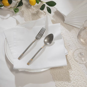12 Pcs Napkin Set White Soft & Durable Natura