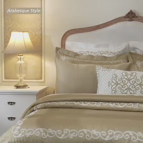 Luxe Elegance Arabesque Style 10 Pcs Quilt Set Safari