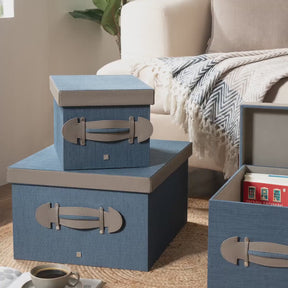 Storage Box Ash Purple/Indigo 24X32X21CM Heritage