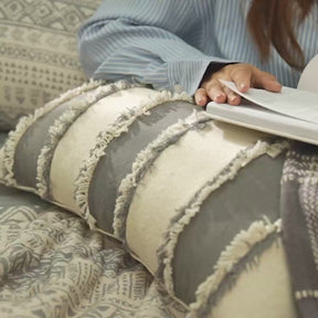 Quilt Set Grey Patternity Print 11Pcs Set Rurban Transit