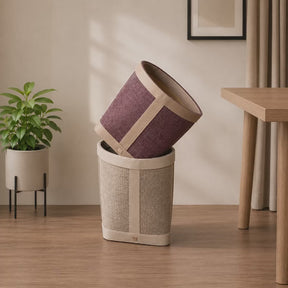 Waste Basket Shadow Grey 25.5X20.6X20.6CM Marvin