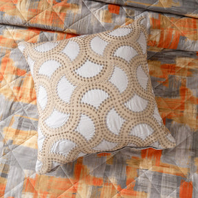 Quilt Set Ideal For Gifting Brush Strokes Quilt Set Rust