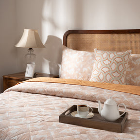 Quilt Set Ideal For Gifting Triangle Quilt Set Rust