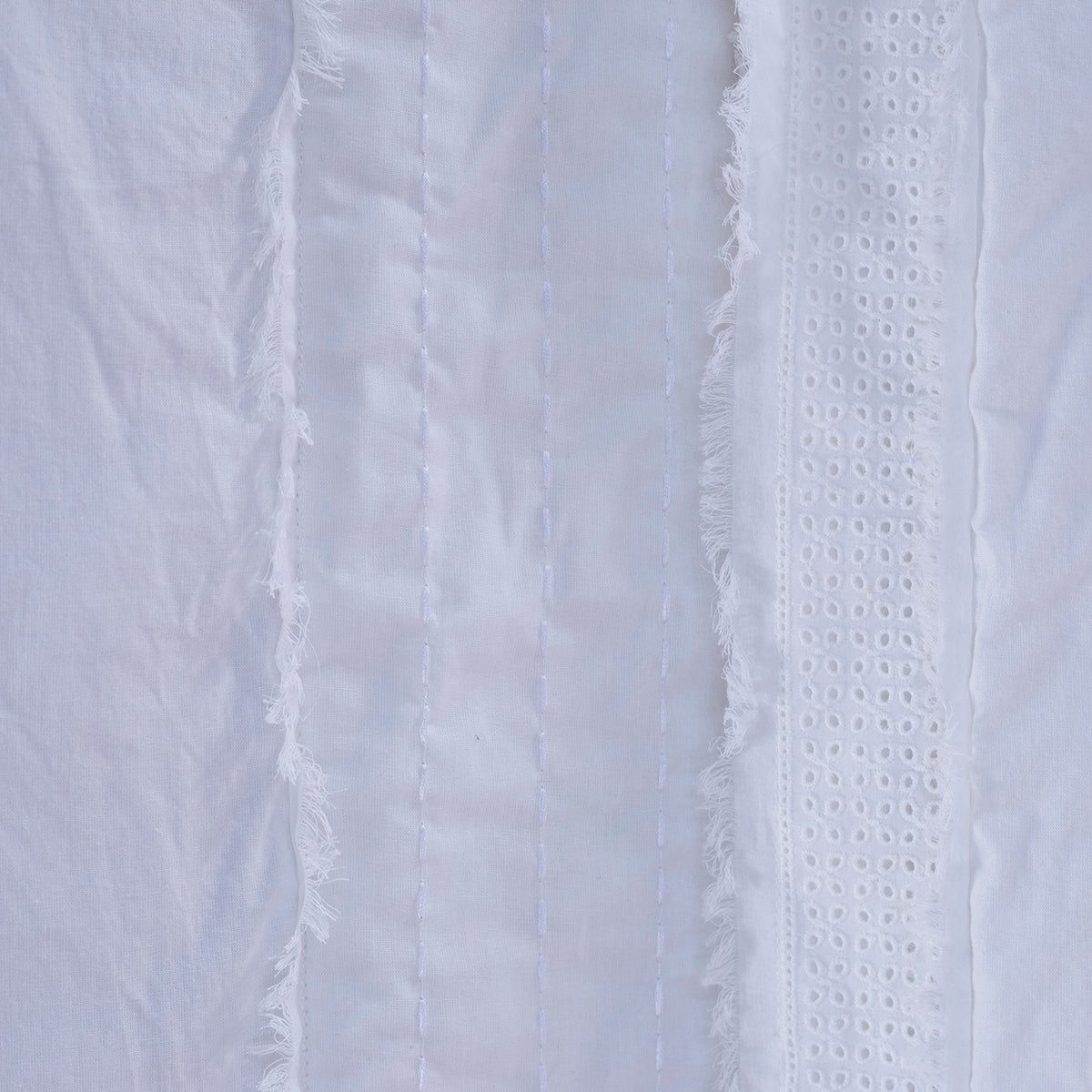 Rurban Divine Stitch Sorbet Summer AC Quilt/Quilted Bed Cover/Comforter White