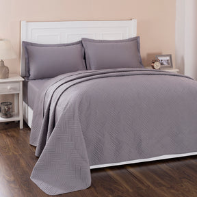 Eliott Summer AC Quilt/Quilted Bed Cover/Comforter Shark Skin