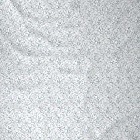 Hermosa Exotic Bouquet Foliage Blue Quilt