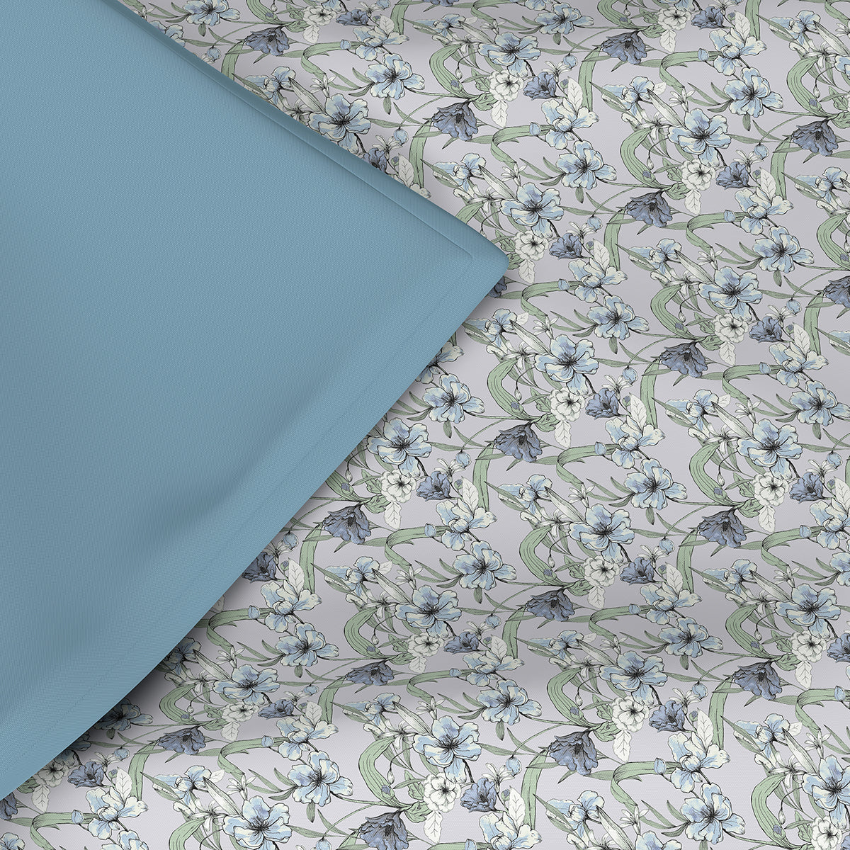 Backyard Patio Valencia Summer AC Quilt/Quilted Bed Cover/Comforter Aqua