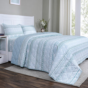 Hermosa Sensory Bloom Allegra Quilt Blue
