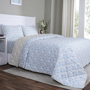 Hermosa Sensory Bloom Avery Quilt Orange