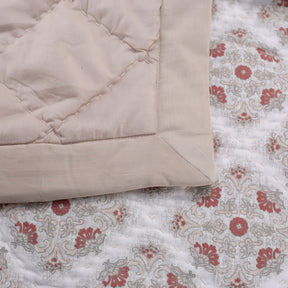 Exotic Heritage Finest Retro Red Summer AC Quilt/Quilted Bed Cover/Comforter Quilt