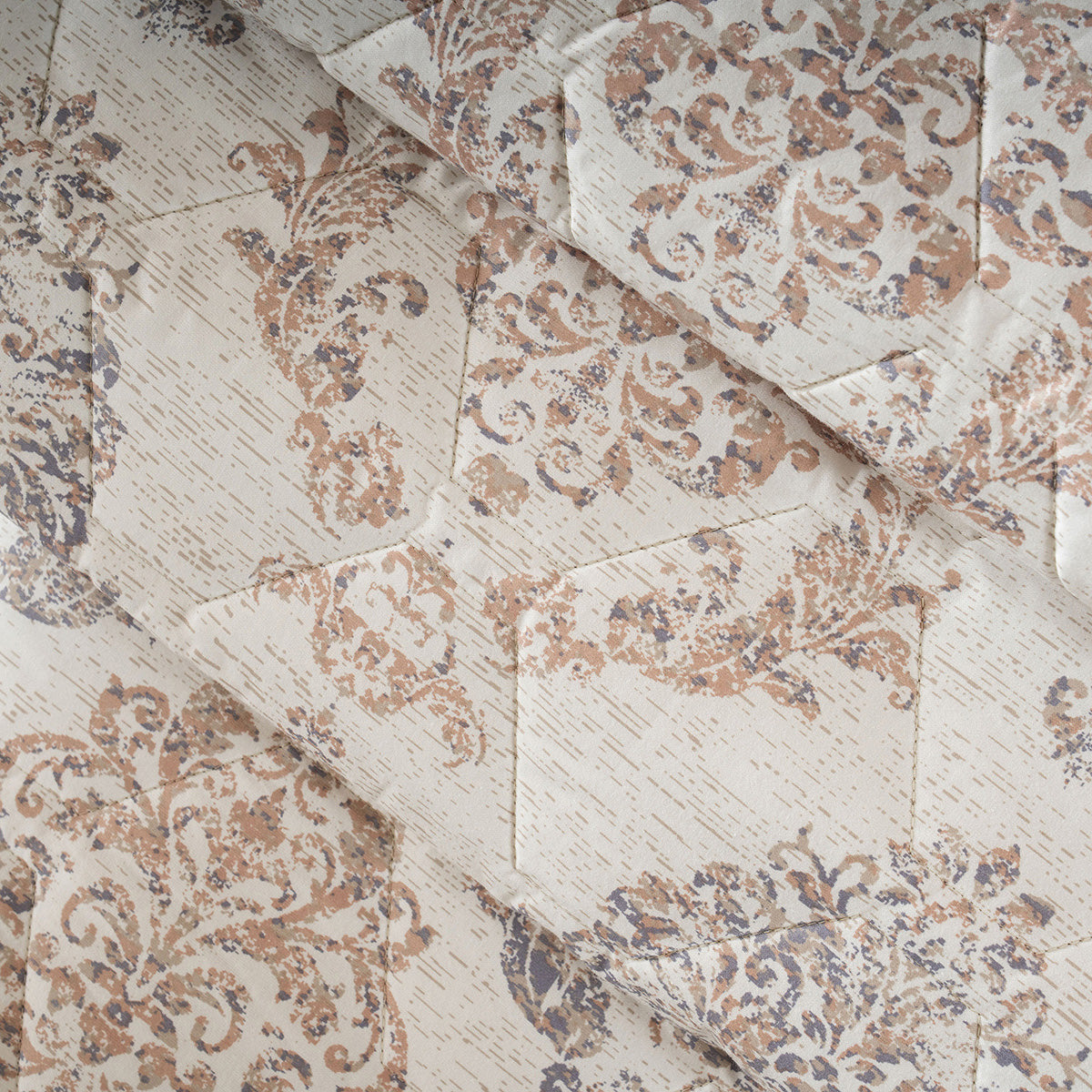 PBS Timeless Ornare Quilt/Quilted Bed Cover Tan