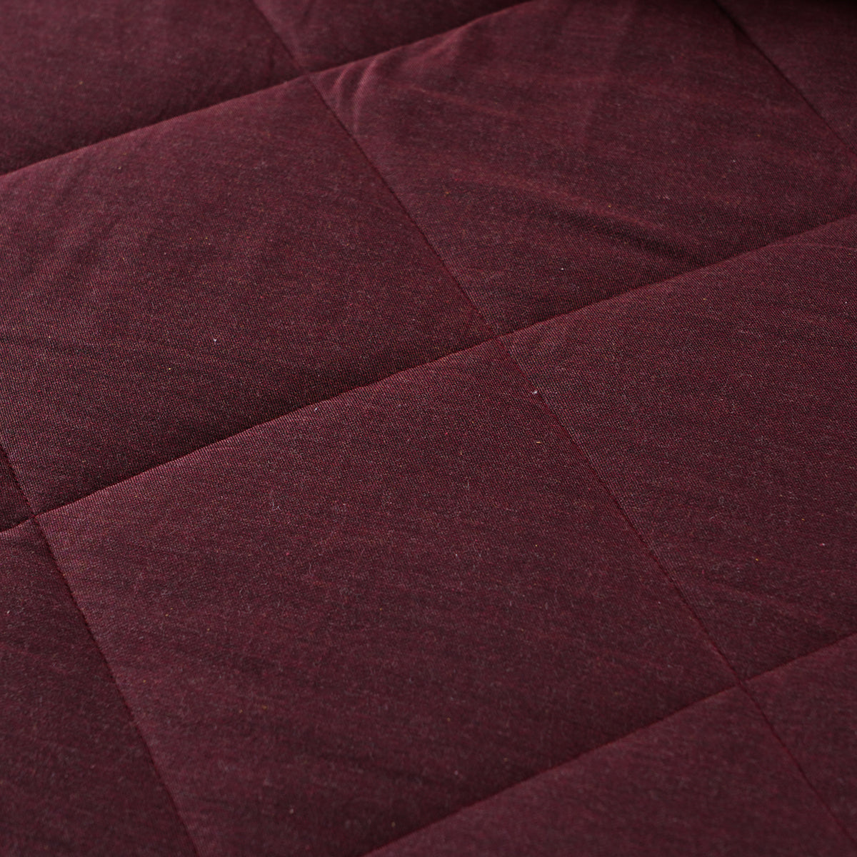 Emmie 100% Natural Cotton Filling Summer AC Quilt/Quilted Bed Cover/Comforter Red