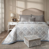 PBS Timeless Ornare 6Pcs Quilt Set/Quilted Bed Cover Dusty Blue